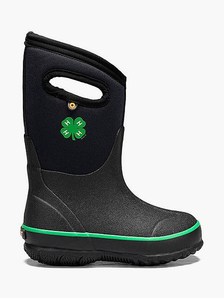 BOGS Boots Deutschland - Classic 4-H Farmstiefel Kinder Schwarz DE04169